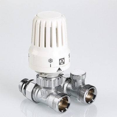 VT.046.NER.04 Комплект терморегулируюшего оборудования для радиатора прямой с переходом на «евроконус» Valtec 1/2 x 3/4" («евроконус»)  - Вид №5