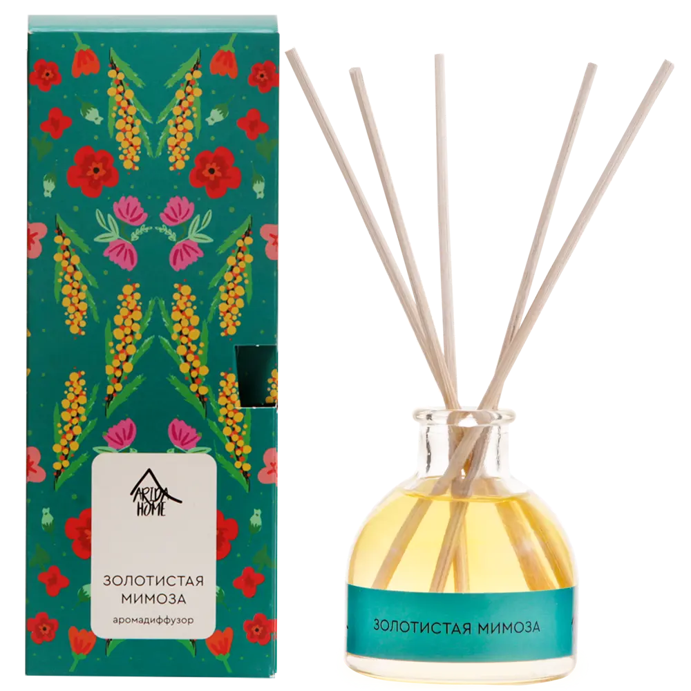 Диффузор аромат Золотистая мимоза 50 мл ARIDA HOME STLM-2131368