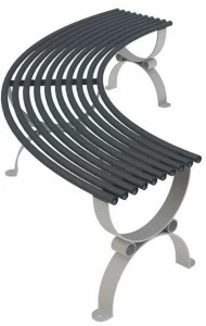 Lazzari Изогнутая скамья без спинки Positano