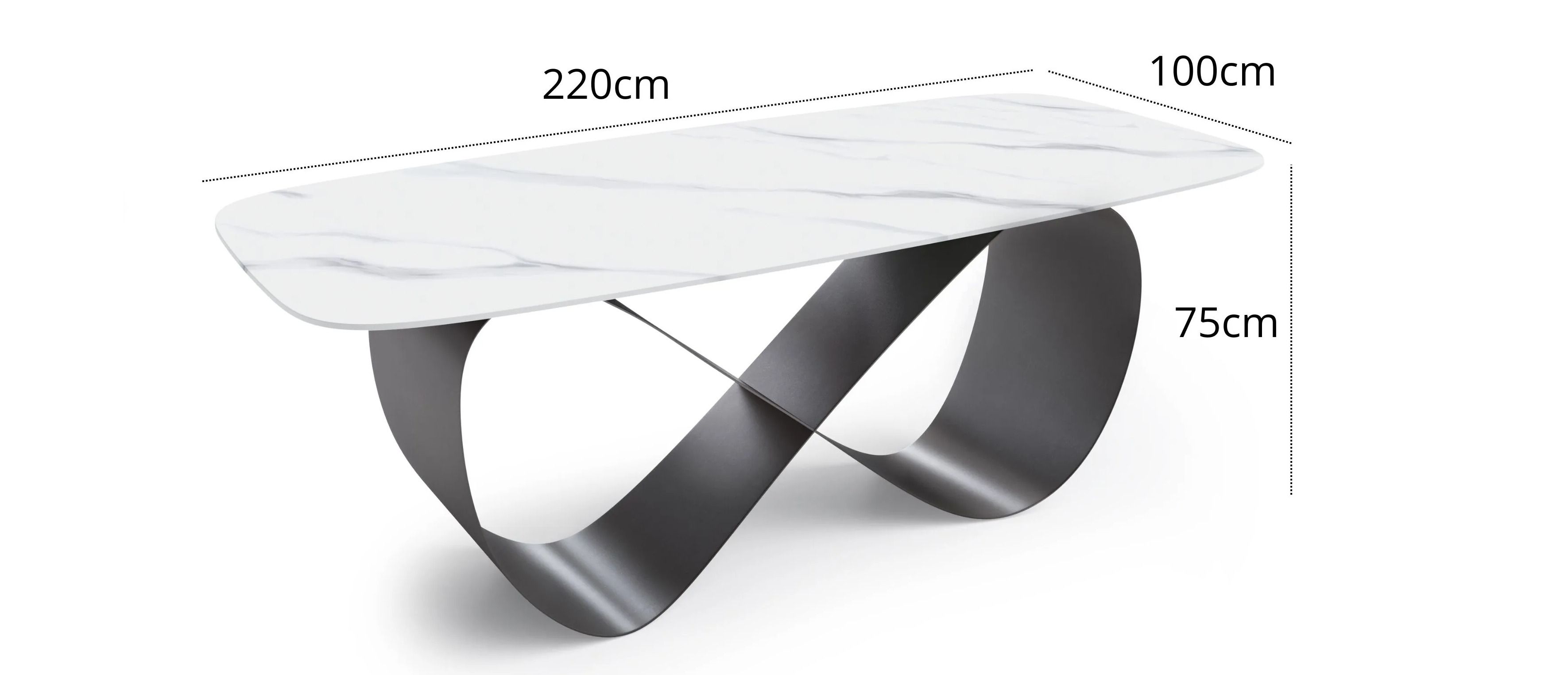 Прямоугольный стол из спеченного камня и стальное основание GIULIA GRILLO LONDRA ARCH-00066054 - Вид №5