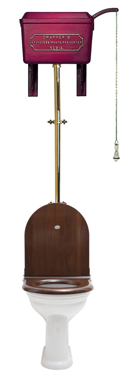 TCWC5814HL Высокий унитаз с литым металлическим бачком 814 Thomas Crapper  - Вид №1