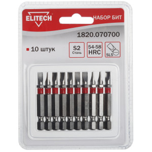 Набор бит Elitech 1820.070700 9135830