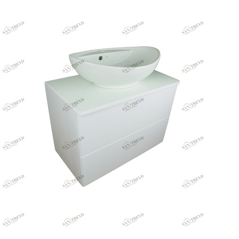 Orange Ot-75TuGLASS+G60 Тумба подвесная Otto c раковиной Гамма 600 sun-id-1517168