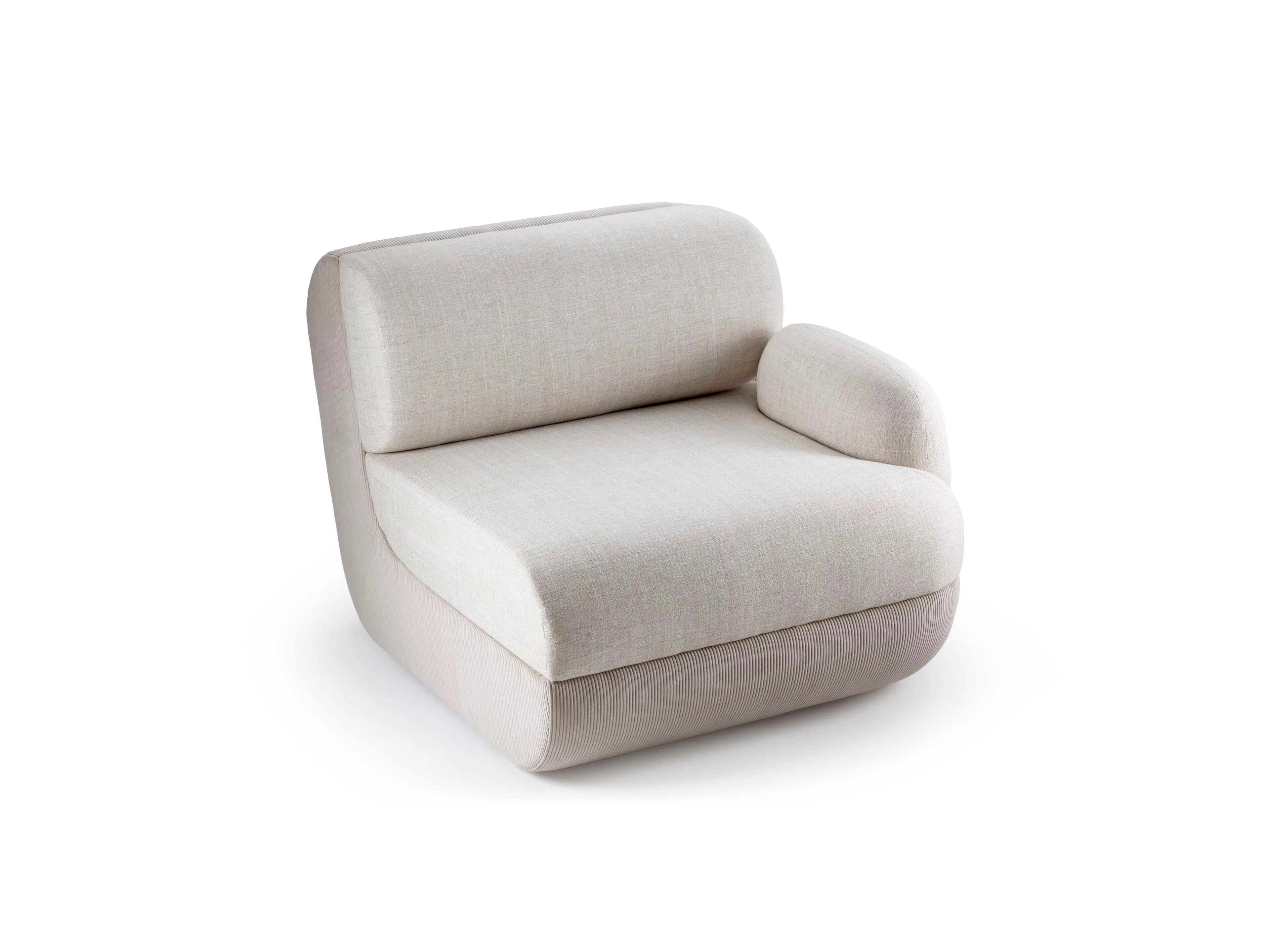 Модульный изогнутый тканевый диван с полуостровом Mambo Unlimited Ideas Mood ARCH-00107718 - Вид №16