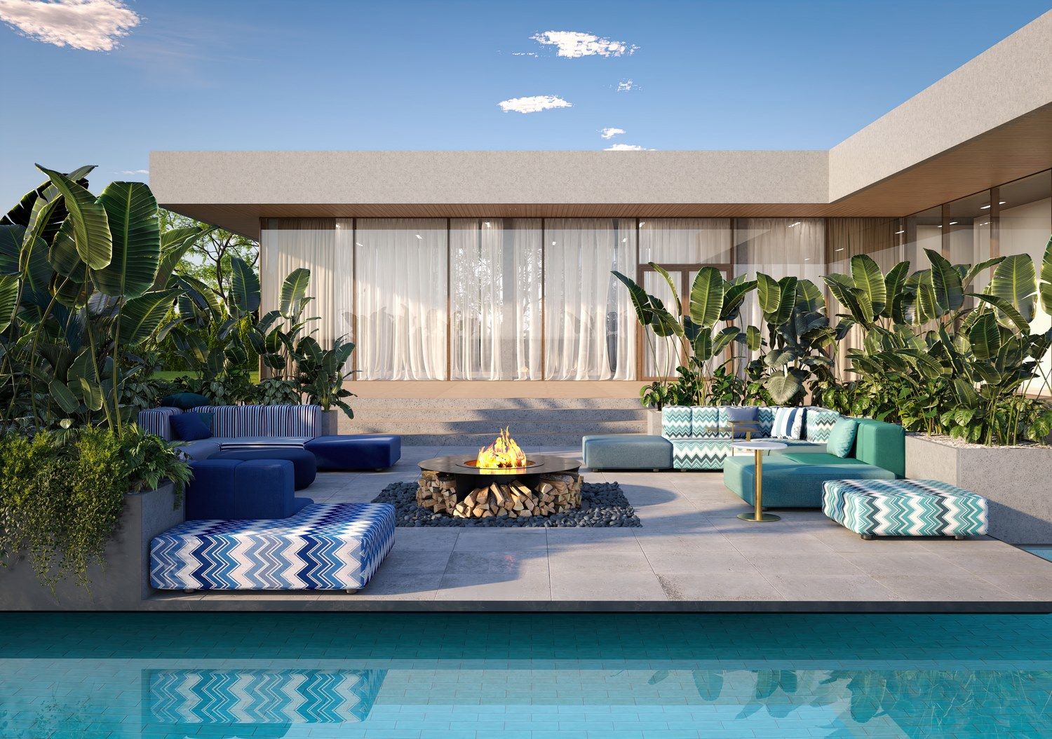 Ткань сад диван с полуостровом Formitalia июль ARCH-00133824 - Вид №3