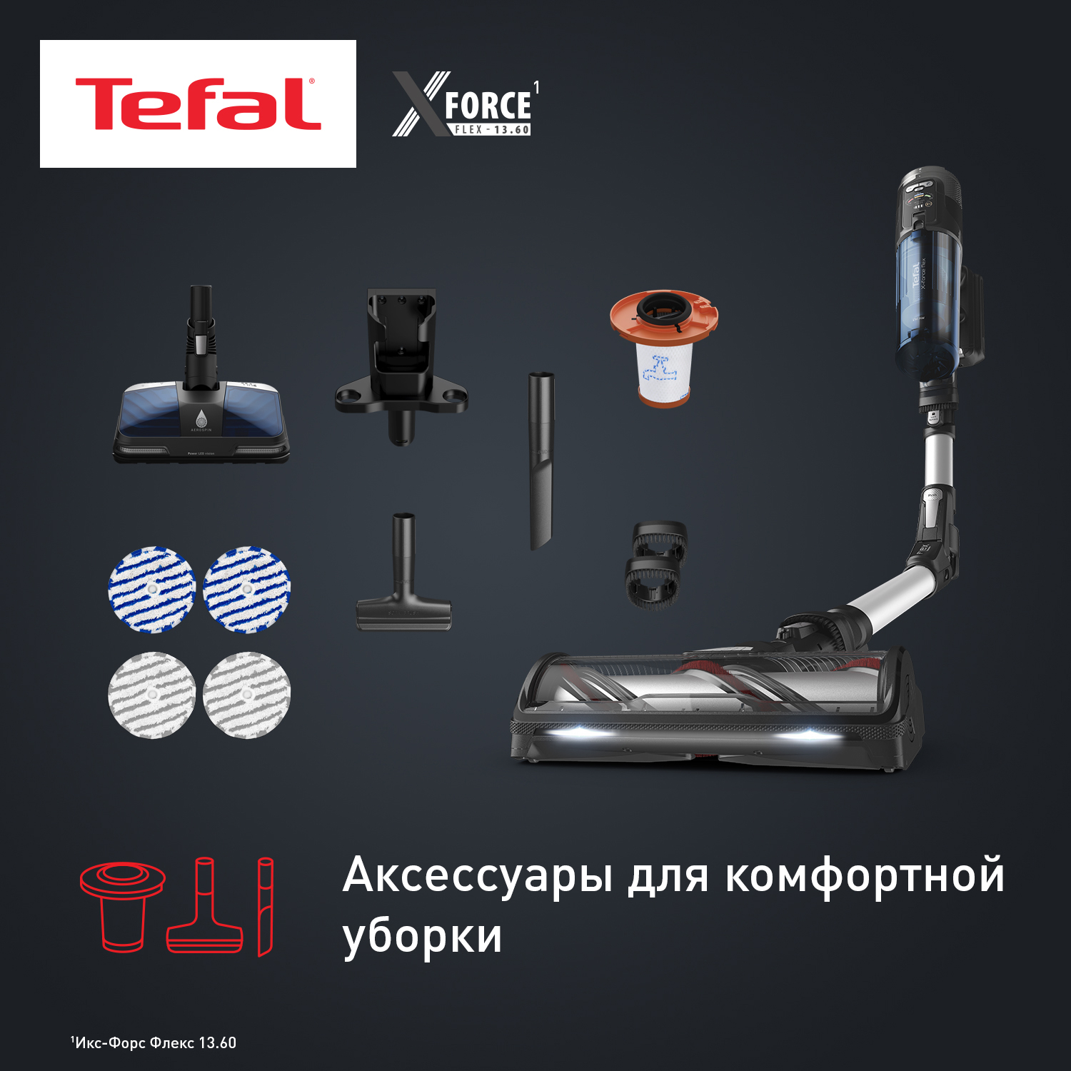 5493891 Пылесос  вертикальный  Tefal Aqua TY9AC1WO  синий STDN-0064858 - Вид №18