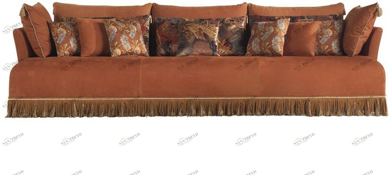 ETRO Home Interiors Мягкий 3-местный диван из нубука Mauritania Mau.211.b