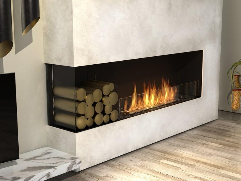 EcoSmart Fire Стальная каминная топка на биоэтаноле с панорамным остеклением Flex left corner fireplaces sun-id-1356884 - Вид №1