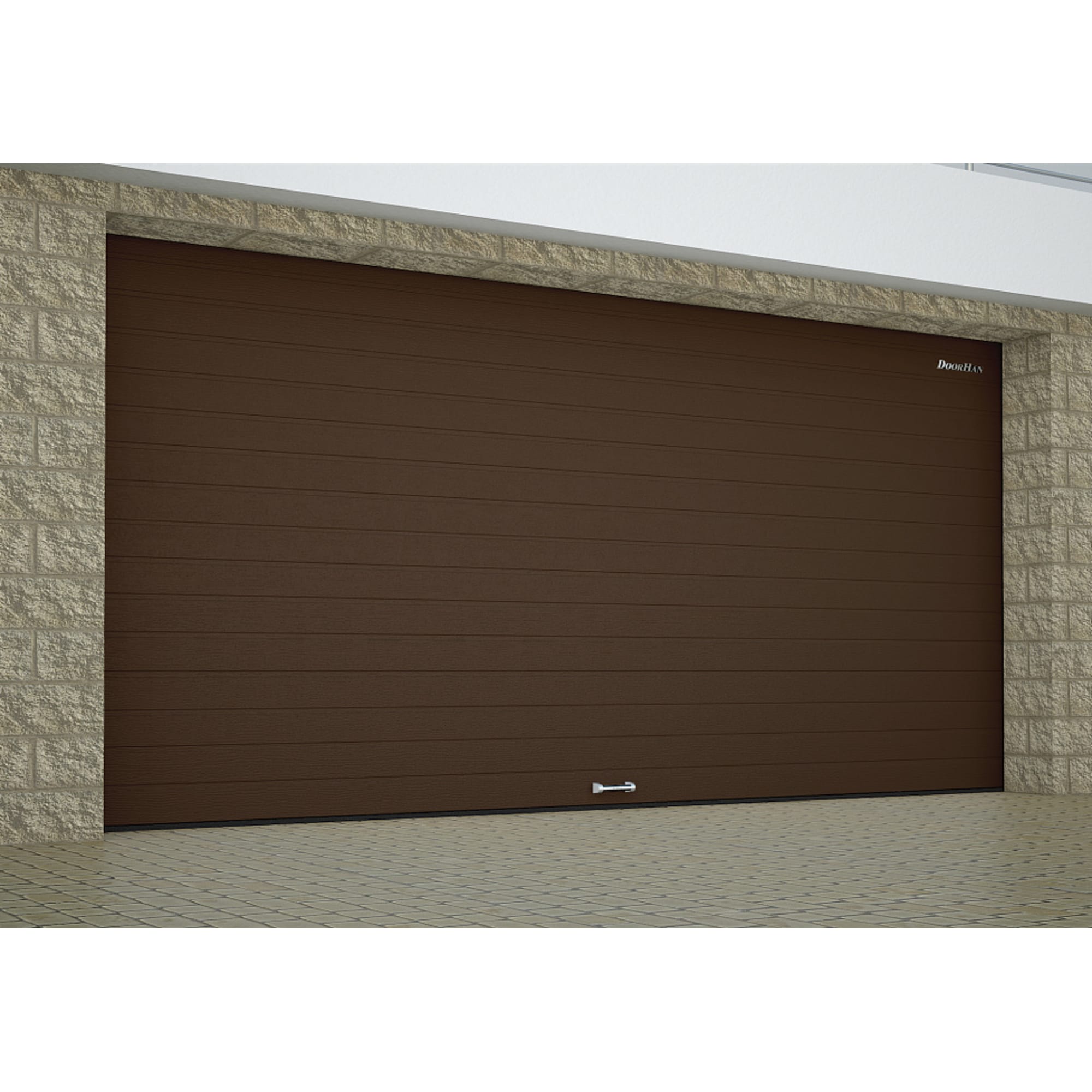 16276520 Ворота секционные RSD01SС №10, 3000x2640 мм, цвет коричневый Santreyd 