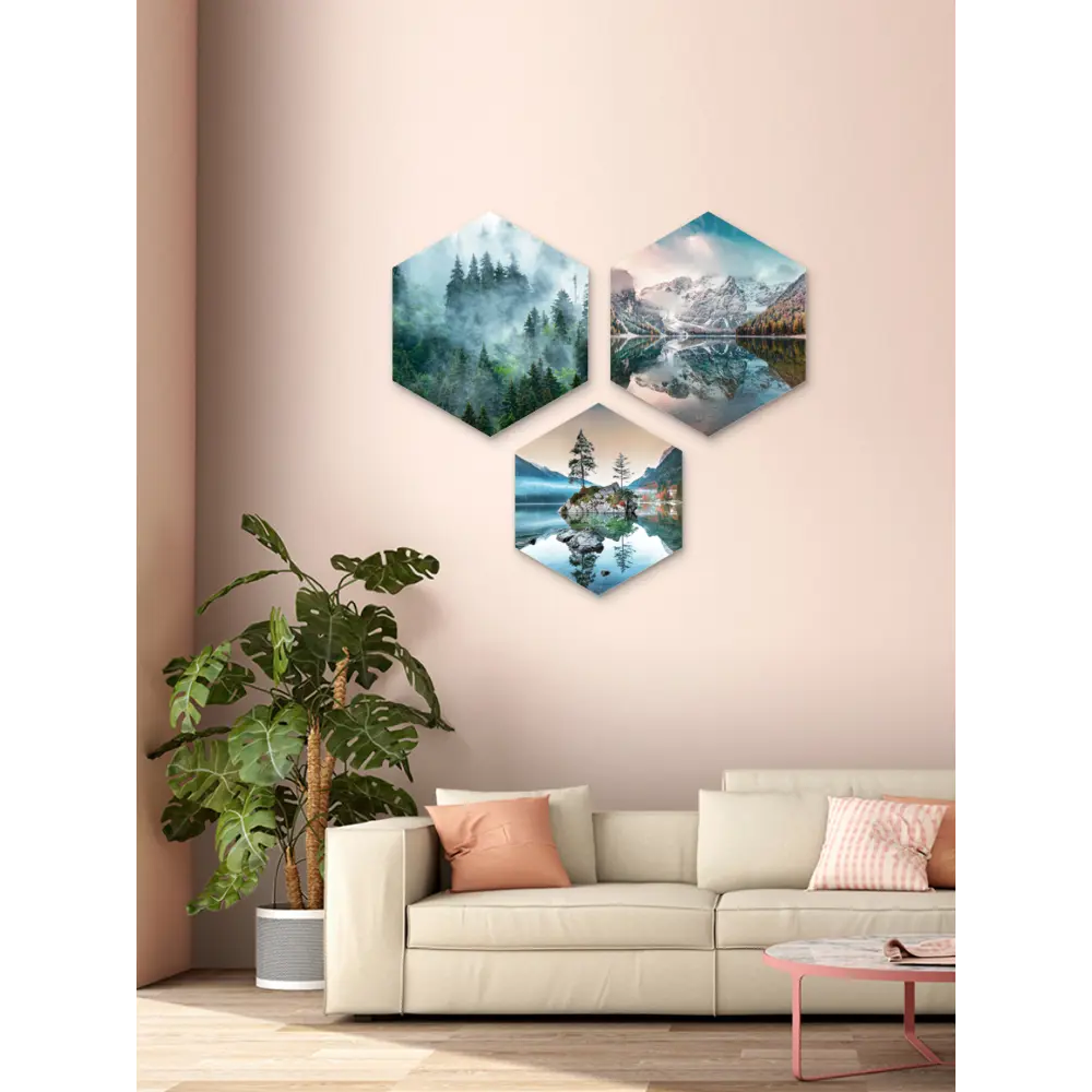 Картина на МДФ Скандинавия 45x52 см 3 шт POSTERMARKET STLM-2080765 - Вид №3