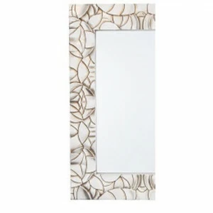 Зеркало прямоугольное настенное серебро Caen - крайний элемент PUSHA ДИЗАЙНЕРСКИЕ 062583 Серебро