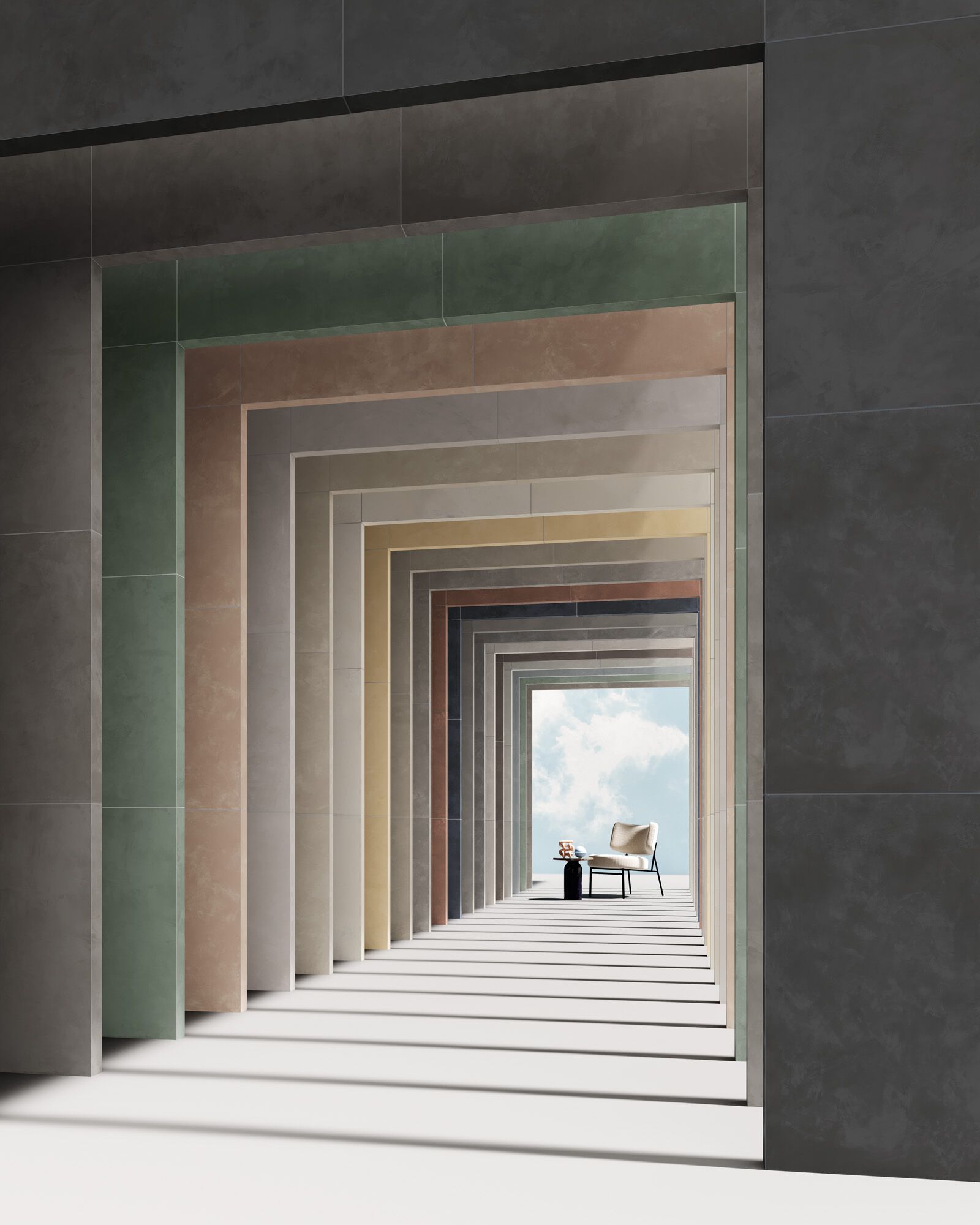 Пол / керамогранит с эффектом смолы Ceramiche Caesar Join ARCH-00068795 - Вид №3