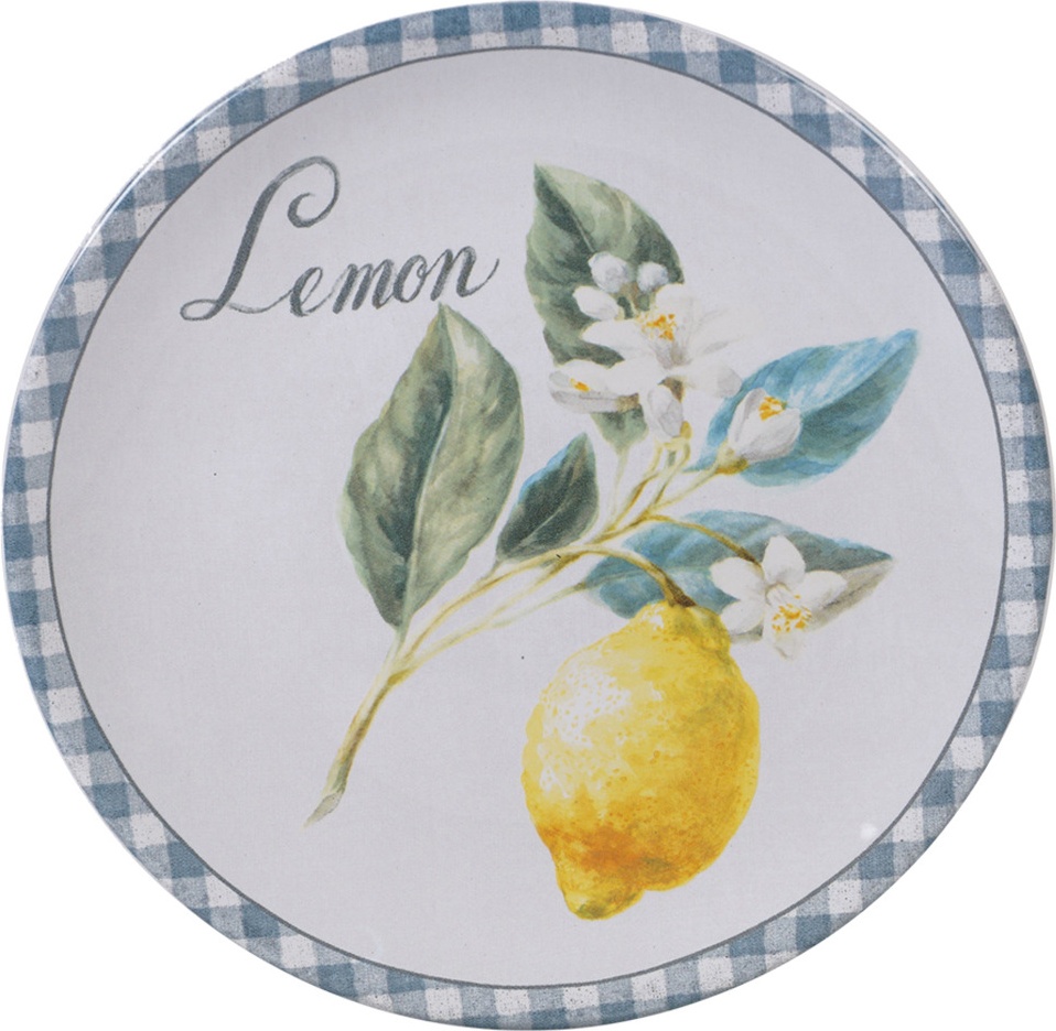 10652463 Certified International Тарелка закусочная Certified Int. Лимоны 23см, керамика (Lemon) Керамика 