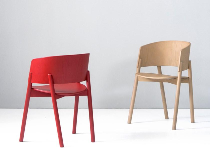 Anesis Стул из массива дерева с подлокотниками  A86  - Вид №4