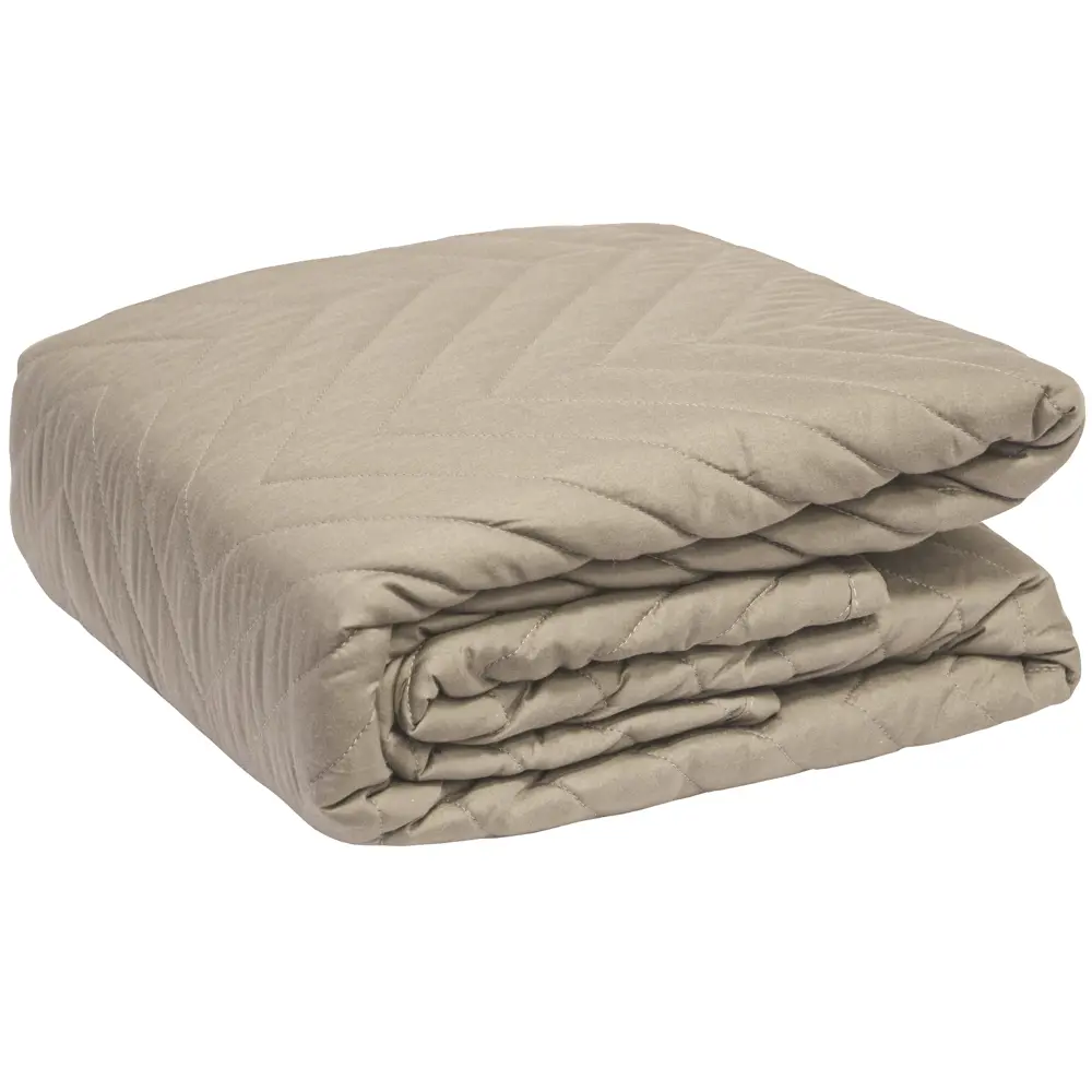 INSPIRE Покрывало Nicolosi бежевое 240x200 см из микрофибры 89334495 STLM-1034238