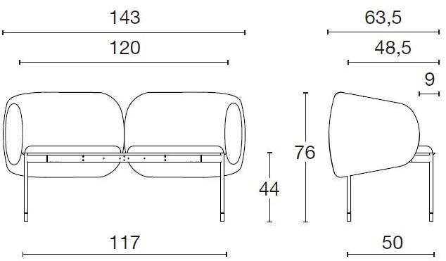 Diemme Диван из ткани Snake sun-id-1397770 - Вид №4