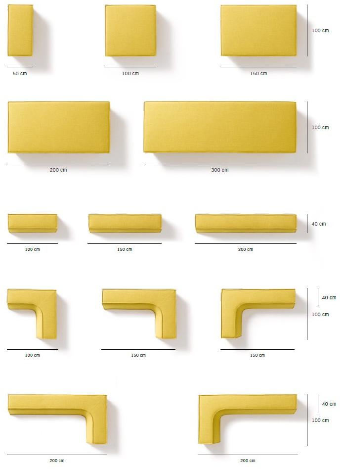 COR Модульный угловой диван из ткани Trio sun-id-1445732 - Вид №7