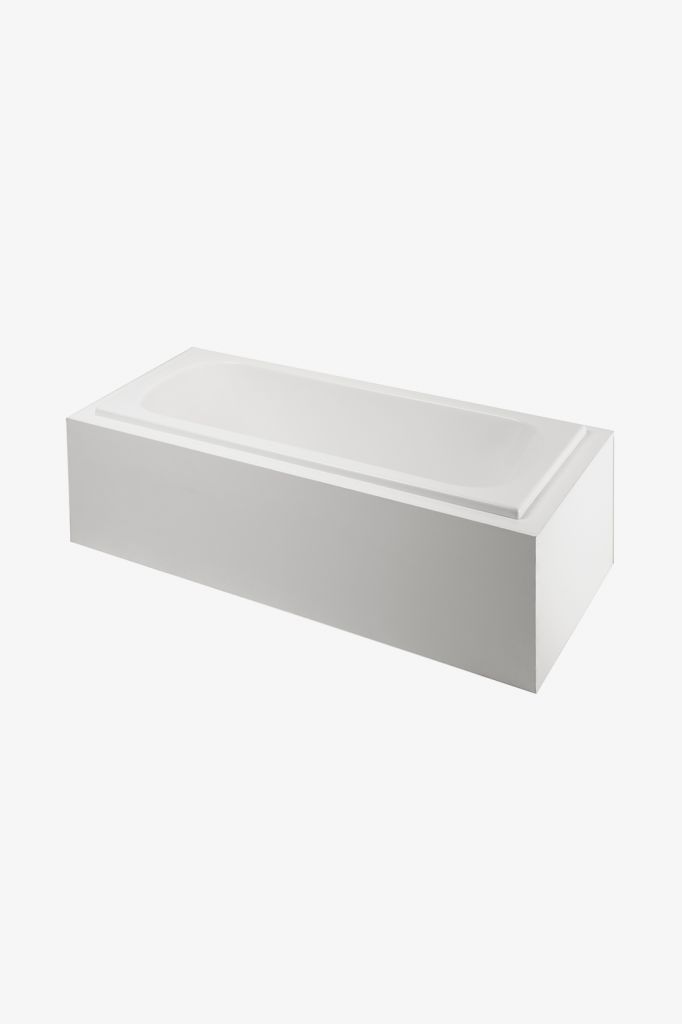 CLAT2R Классическая прямоугольная ванна размером 66 x 34 x 21 дюймов с воздуховодом для правой руки и сливом на торце Waterworks Classic
