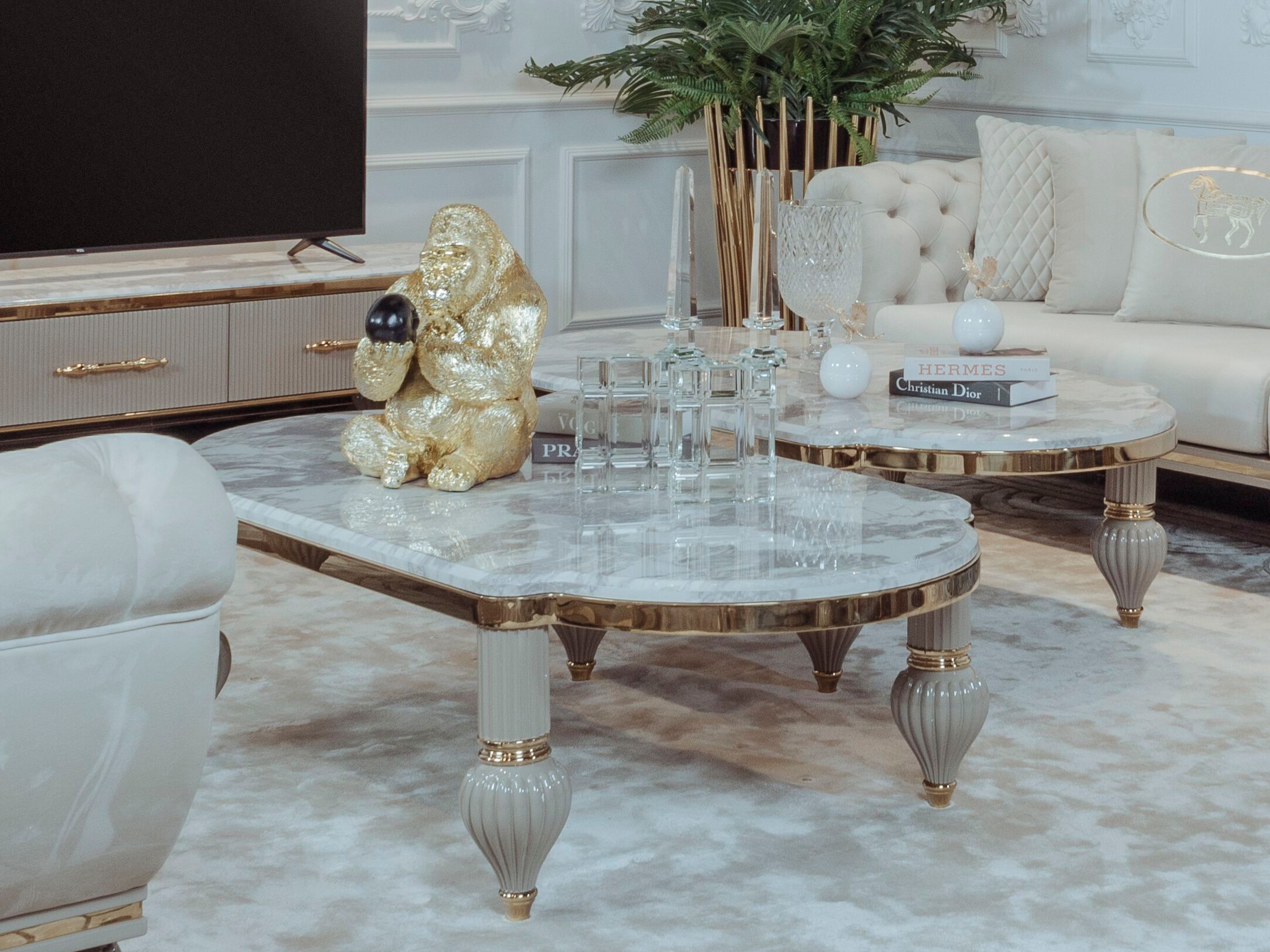 Овальный журнальный столик Zebrano Elsiyum ARCH-00151055