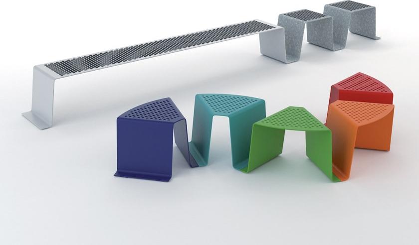 mmcité1 Скамья / решетка для деревьев из оцинкованной стали Sinus sun-id-1449113 - Вид №8