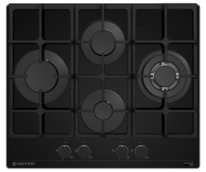 9168782 Газовая варочная поверхность Meferi MGH604BK GLASS ULTRA