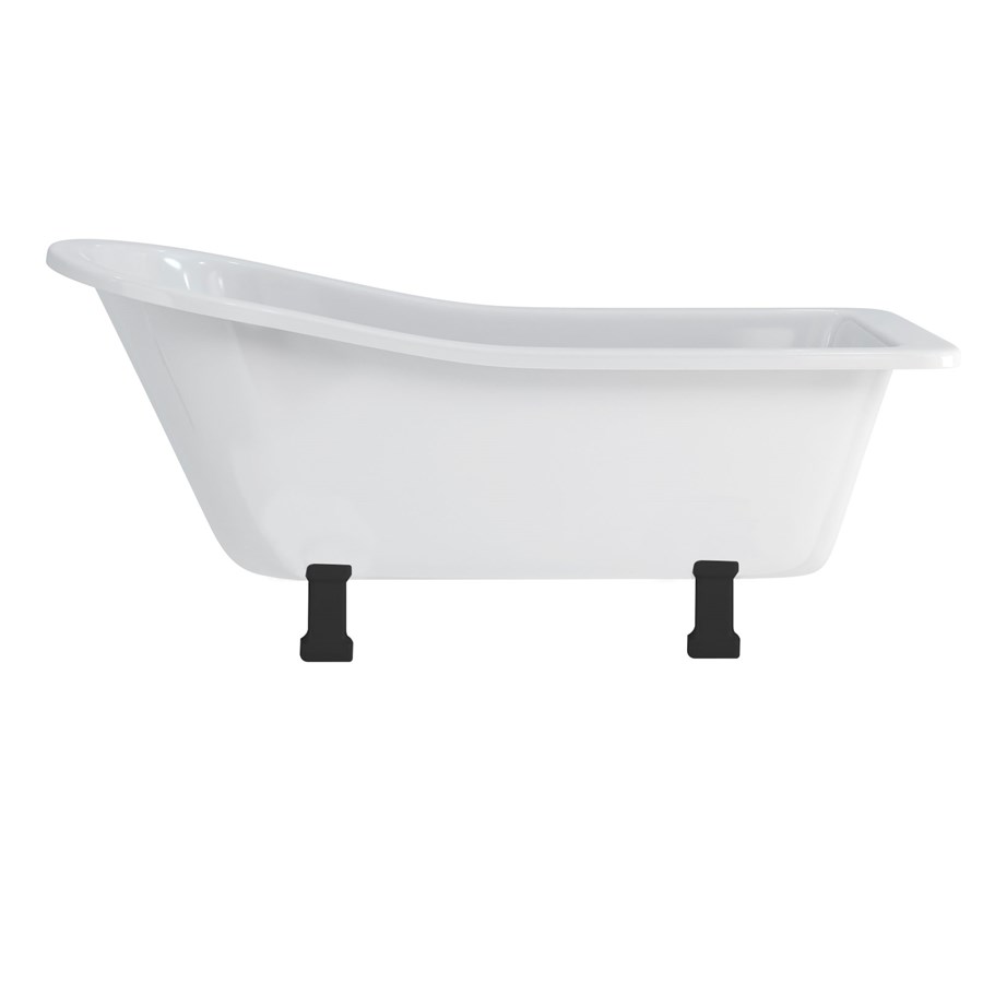 Burlington Тапочки для ванны Harewood со стандартными ножками с ножками Period в Chrome E1 E9 CHR  - Вид №8