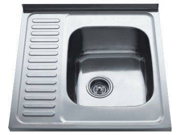 HBD6060R-60 Кухонная мойка , сталь микродекор Haiba  - Вид №1