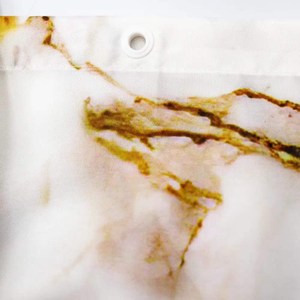 BATH PLUS Штора для ванной White Marble с мраморным узором 180x200 см 89362283 STLM-0977031 - Вид №4