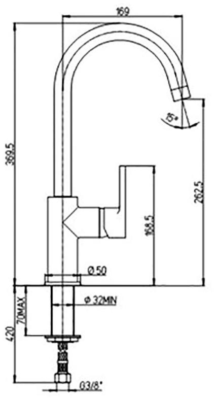 Paini Arena 92CR572LLFTKM смеситель для кухни - Вид №2