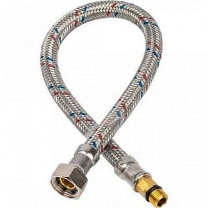 Гибкая подводка для воды M10 (18 мм) х 3/8 BP STOUT - 400 мм