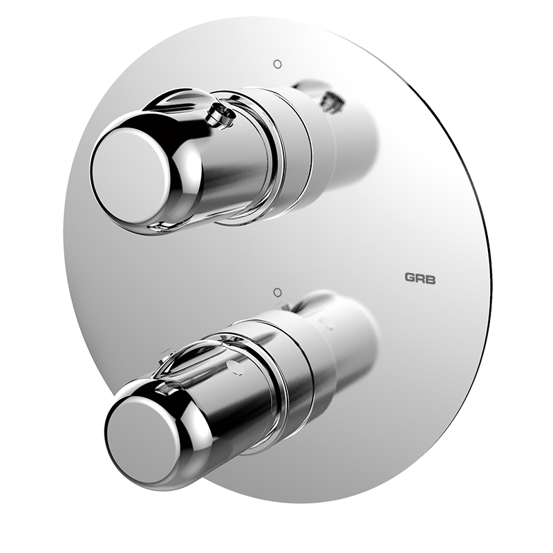 35120350 BASIC Хром Встроенный термостатический с запорным Хром GRB MIXERS E-PLUS