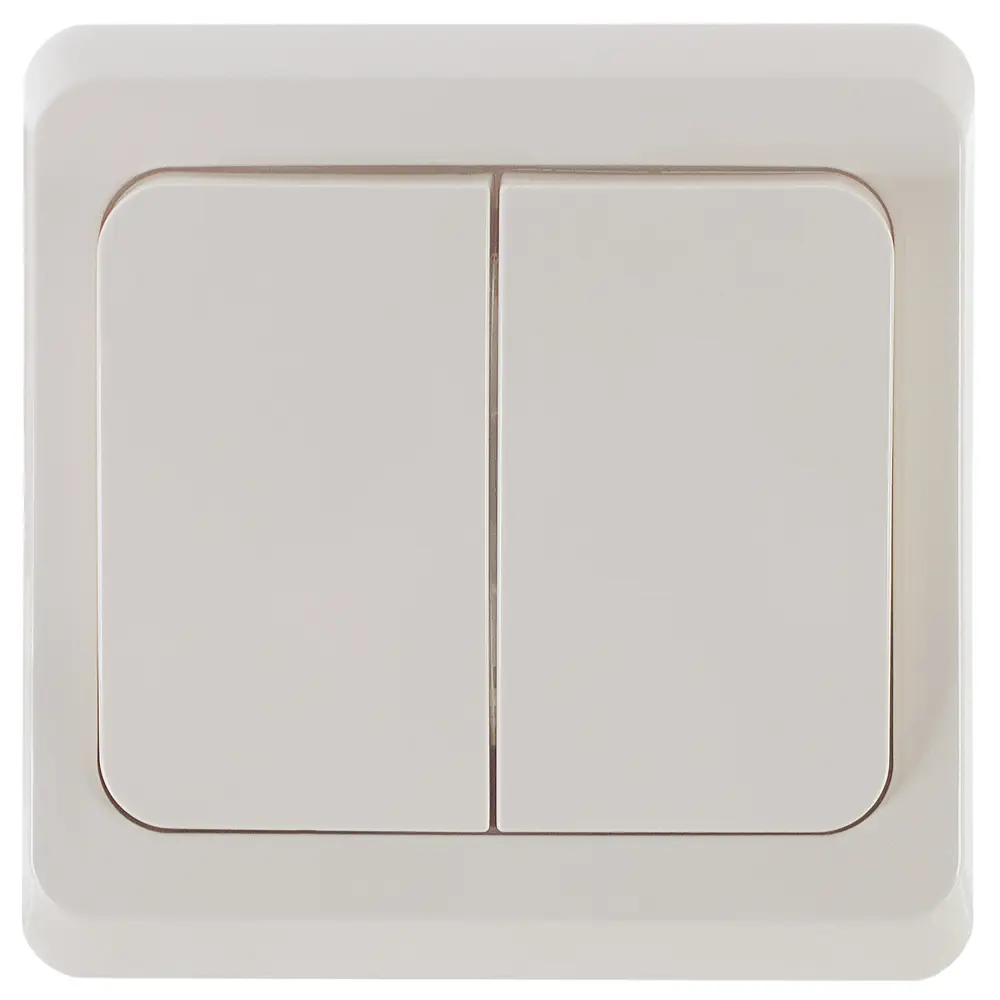 Выключатель SYSTEME ELECTRIC Этюд: двойное управление светом в кремовом исполнении 11401053 STLM-0001223