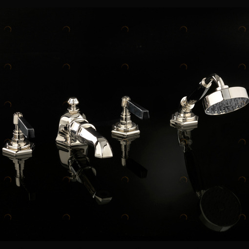 Смеситель на борт ванны ADJBL48NK Devon Devon JUBILEE BLACK LEVER Devon&Devon