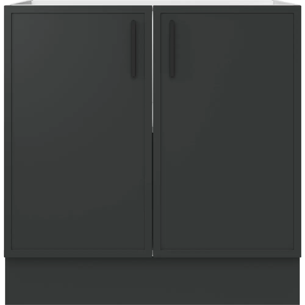 Кухонный шкаф напольный Неро 80x82.5x58 см МДФ цвет графит DELINIA STLM-2108026 - Вид №3