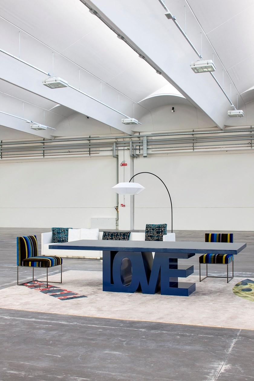 ERBA ITALIA Прямоугольный стол из лакированного дерева Love sun-id-1448855 - Вид №4