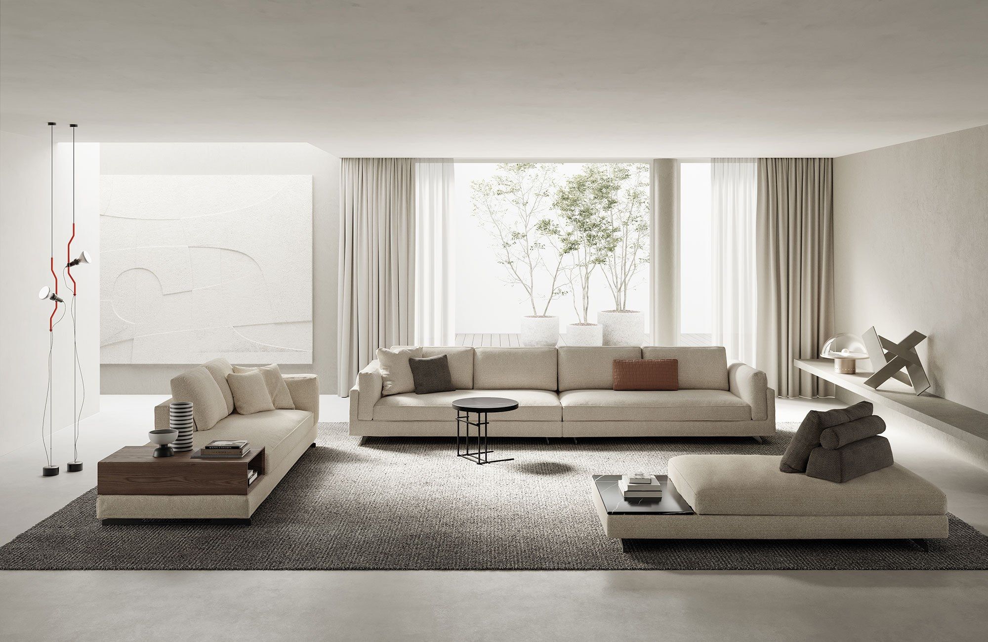 Съемный пуф из ткани Frigerio Davis ARCH-00004108 - Вид №4