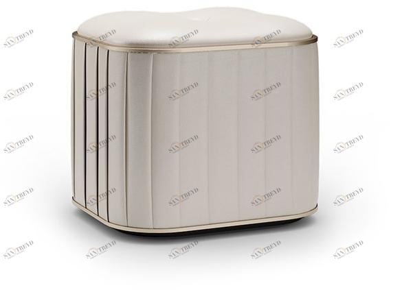 Reflex Квадратный кожаный пуф с обивкой Plissè Plissé sun-id-1400276