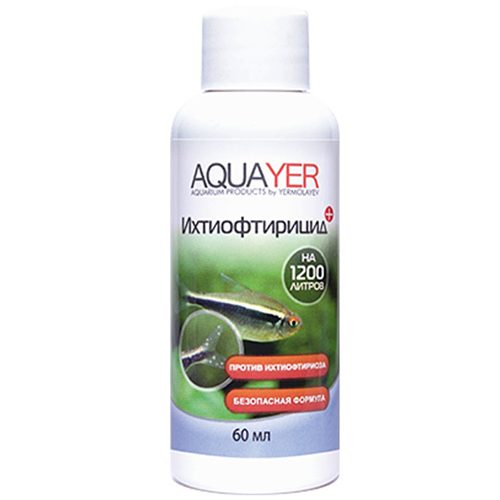 ПР0056045 Средство для воды Ихтиофтирицид 60мл AQUAYER 