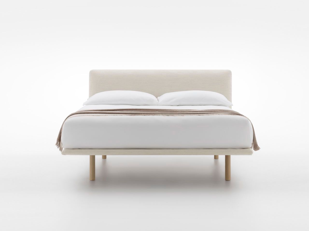 Двуспальная кровать из ткани с мягким изголовьем Pianca FILO UP ARCH-00047367 - Вид №2