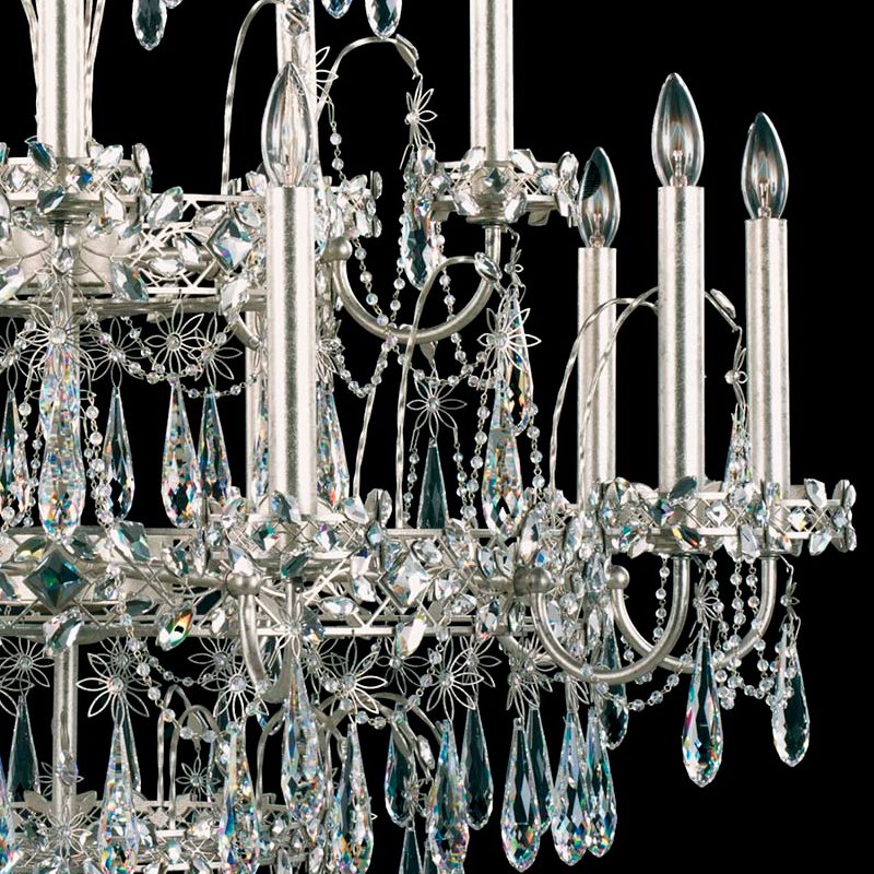 Люстра EK6508-48 S от Schonbek серебряная SCHONBEK ДИЗАЙНЕРСКИЕ 246664 Серебряный  - Вид №2