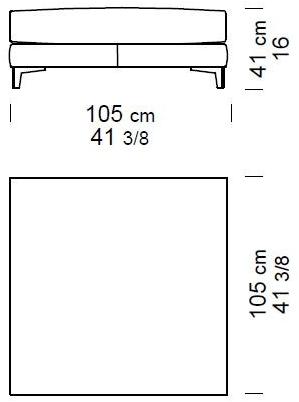Borzalino Пуф из мягкой кожи Ben sun-id-1489050 - Вид №2