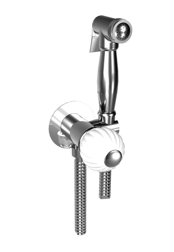 5916 Душевой набор Shattaff для унитаза с прогрессивным смесителем и ручным душем. Bongio Rivoli