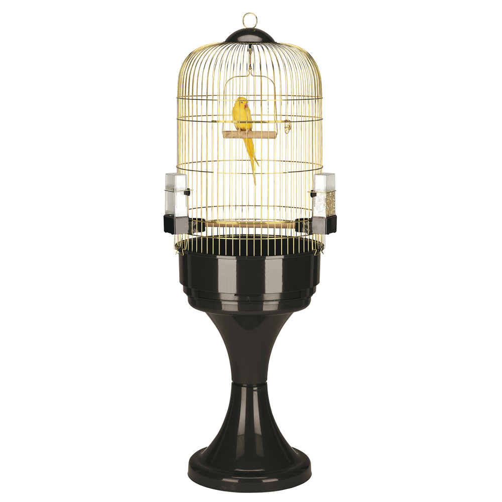 Т00001331 Вольер для птиц MAX 6 золото, с подставкой 53x165см FERPLAST 
