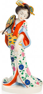 10552697 Herend Фигурка 33см "Гейша" Фарфор