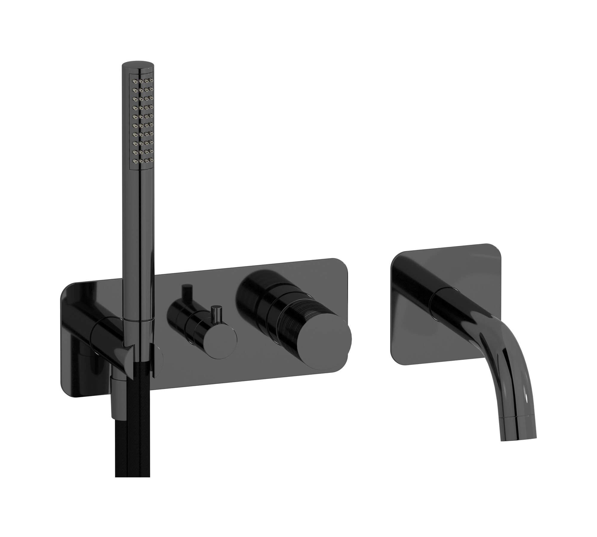 Встраиваемый смеситель для душа с 4 отверстиями и ручным душем IB винил ARCH-00147926 - Вид №2