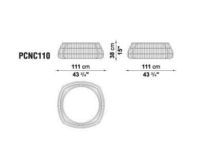 Круглый стол из полиэтилена B&B Italia Outdoor Canasta ' 13 ARCH-00015646