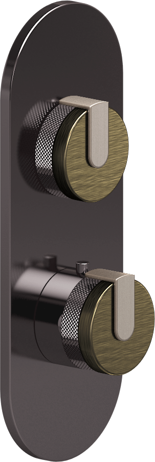 E-8026-R1VBBE0-L1SN-OX-T Планка M-Series с 2 ручками - Внешняя часть GRAFF MOD+