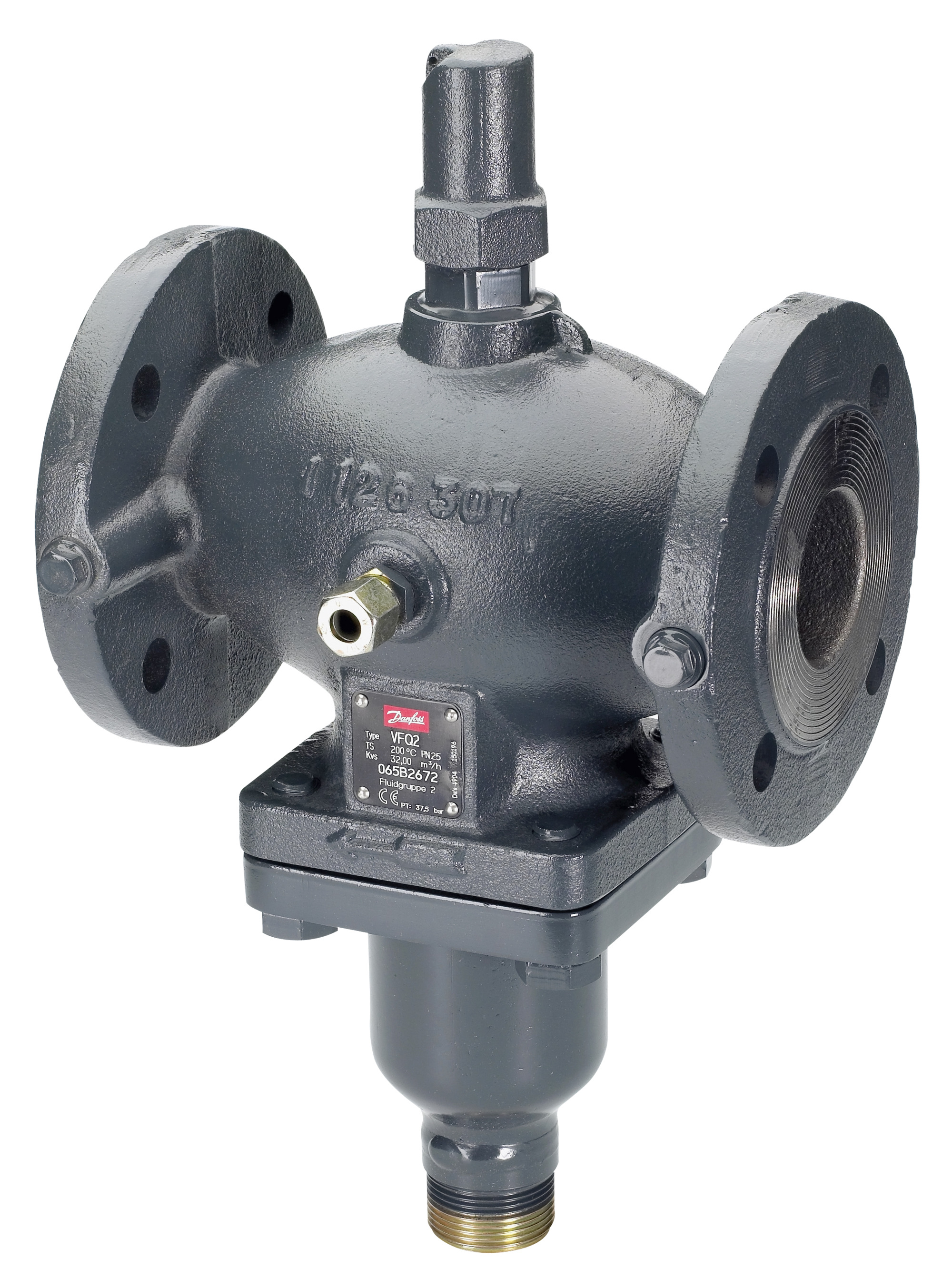 Danfoss Клапан VFQ 2 Кл. рег. универс. VFQ2 PN40 200/320 фл. 065B2688  - Вид №15
