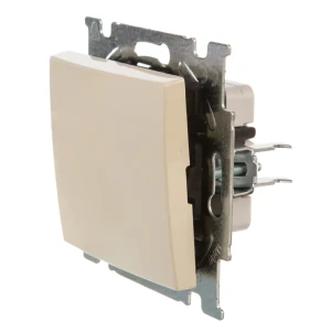 Выключатель встраиваемый ABB Basic 55 1 клавиша, цвет бежевый 13593511 STLM-2052024