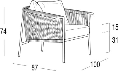 Садовое кресло Roberti Corolle ARCH-00064721 - Вид №9